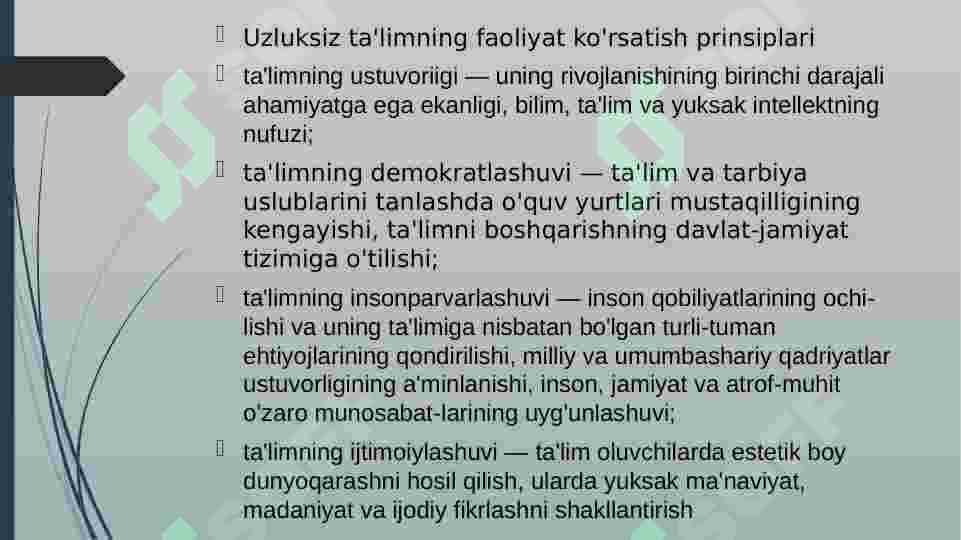 TA’LIM TIZIMI 8
