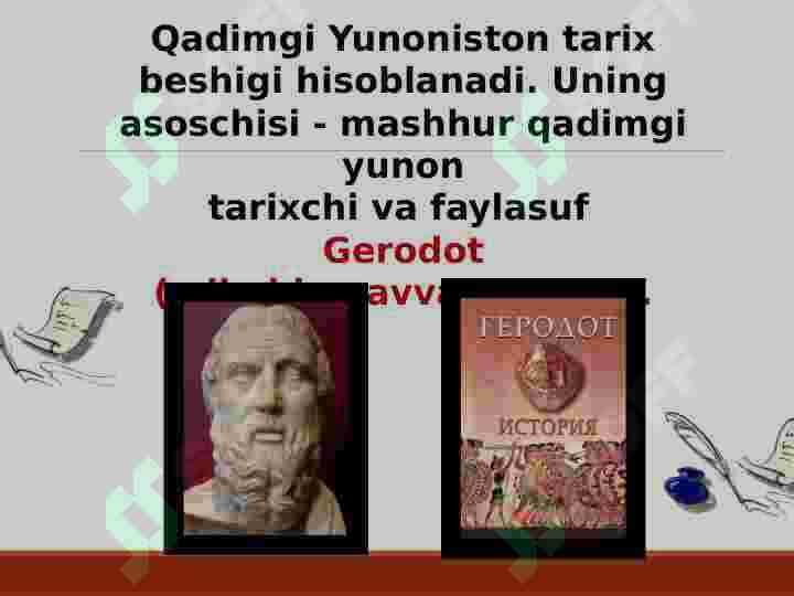 TARIX FANGA KIRISH. TARIXIY MANBALAR. 3
