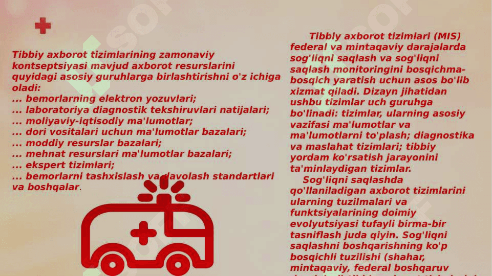 "Bemor" Axborot tizimidan foydalanish. 5