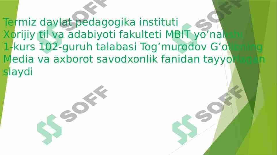 KUTUBXONANING MEDIATA’LIM,MEDIASAVODXONLIKDAGI MUHIM AHAMIYATI