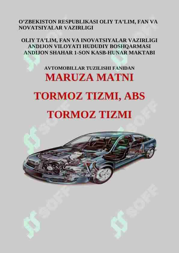 Tormoz tizmi ABS 1