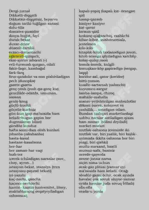Turk tilidan A1-C1 to`liq lug`at 5
