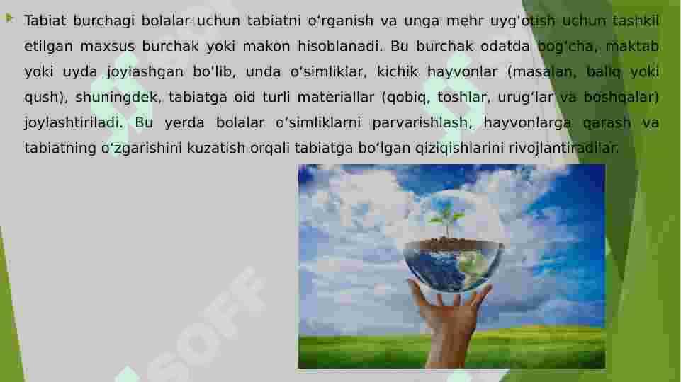 Tabiat burchagi 3