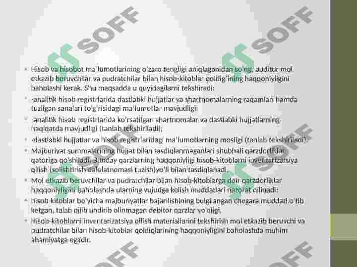 Ta’minot jarayoni auditi 6