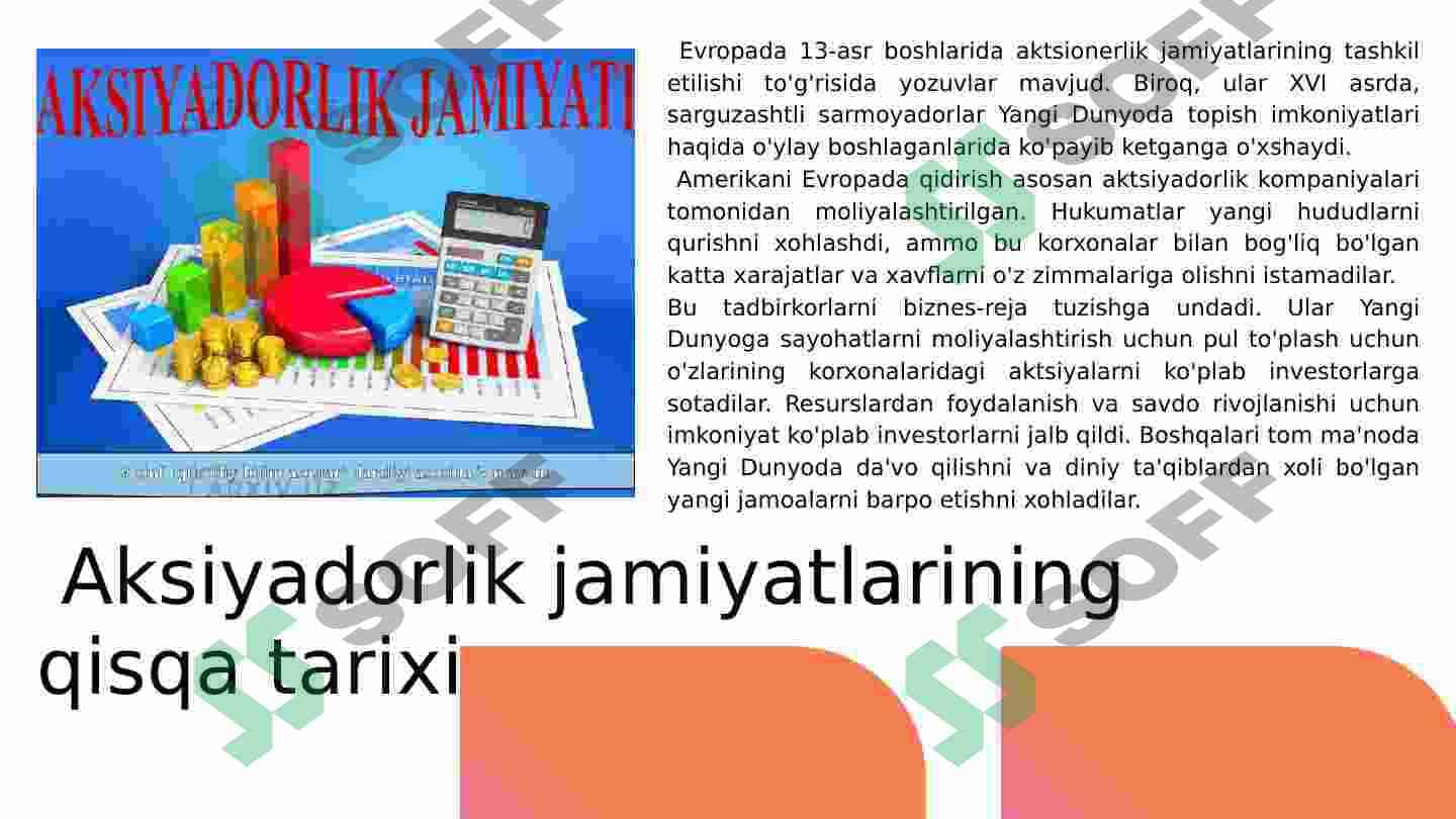 Aksiyadorlik jamiyatining tashkiliy iqtisodiy asoslari 4