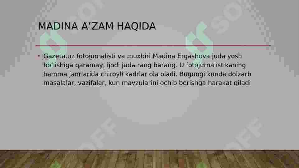 Madina Aʼzam fotojurnalistikasi 4