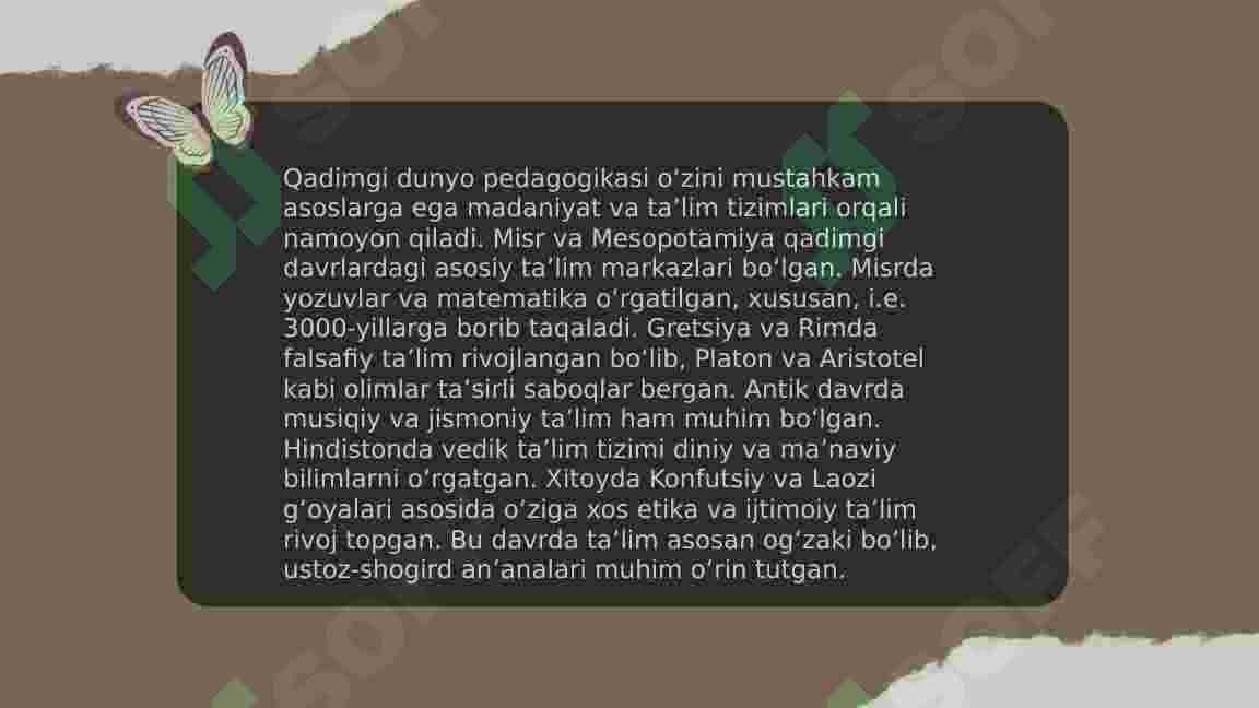 Pedogogika kasbining rivojlanishi va paydo bo'lishi 4