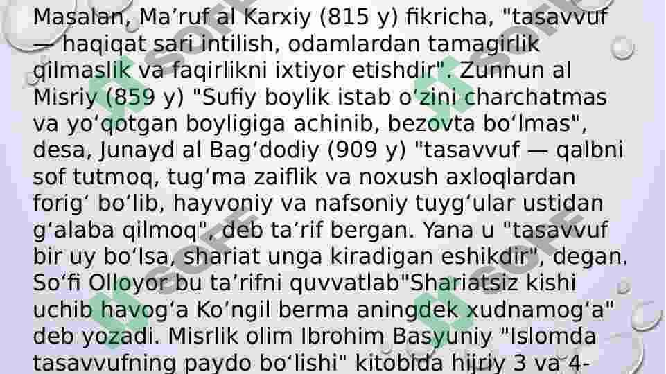 Tasavvuf tariqatlari 4