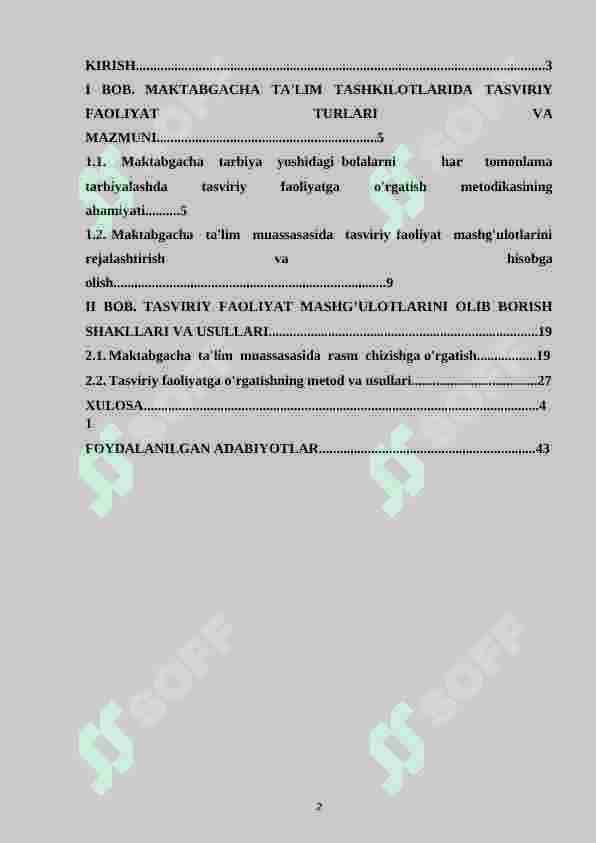Maktabgacha yoshdagi bolalarni har tomonlama rivojlantirishda tasviriy faoliyat turlari va uning ahamiyati 2