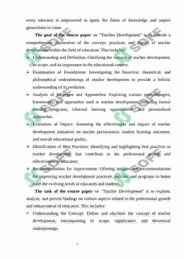 Teacher Development 4