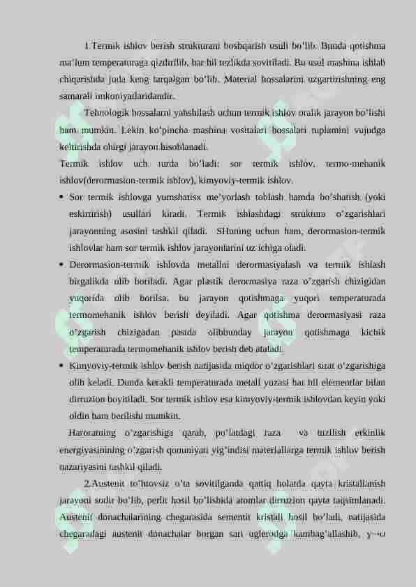 Termik ishlov berish 2