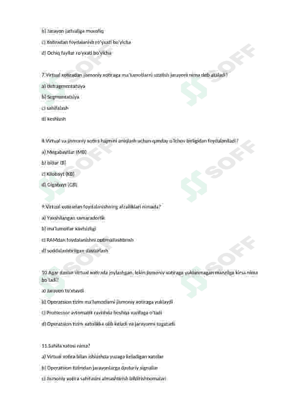 KOMPYUTER TASHKIL ETILISHI BUYICHA 2