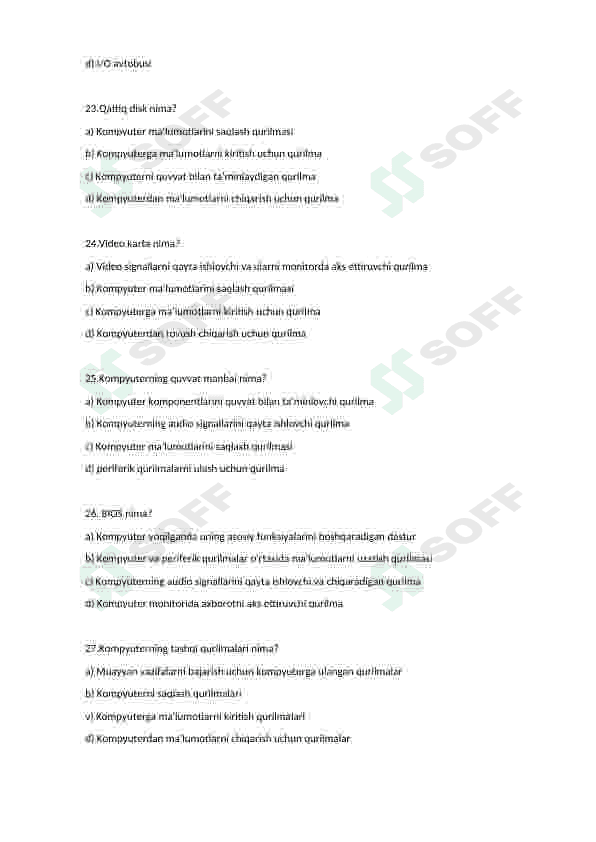 KOMPYUTER TASHKIL ETILISHI BUYICHA 5