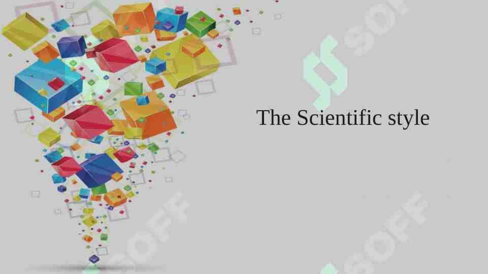 The Scientific style