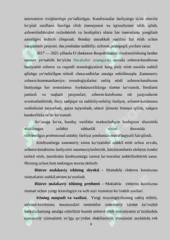 Samarqand viloyati Oqdaryo tumani 24-maktab kutubxonasining elektron bazasini yaratish 8