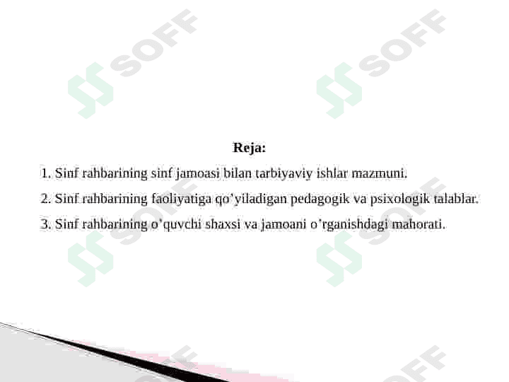 Sinf rahbarining sinf jamoasini jipslashtirish maktab jamoat tashkilotlari bilan olib boriladigan ishlar 2