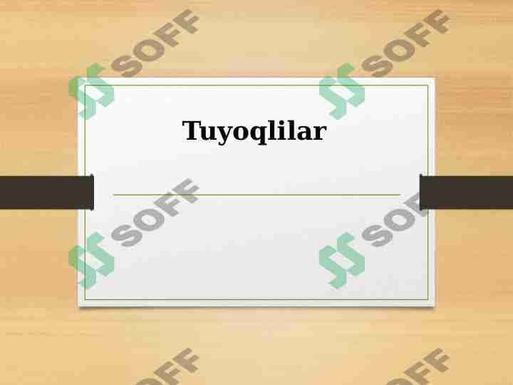 Tuyoqlilar