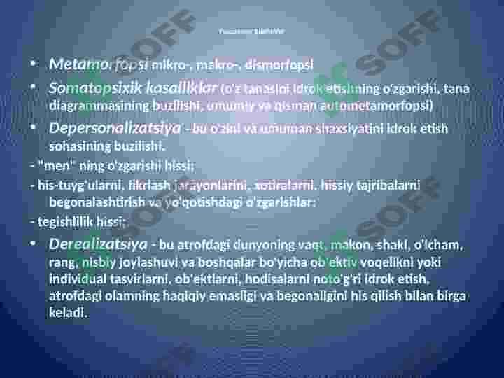 UMUMIY PSİXOPATOLOGIYA 6