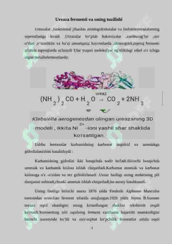 Ureaza fermentining oziq-ovqat sanoatida qo’llanilishi 3