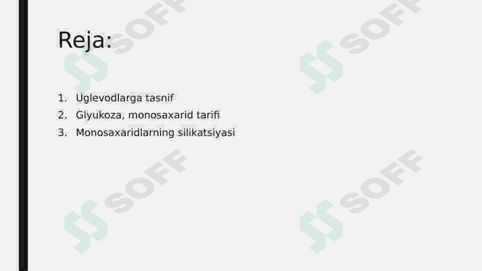 UGLEVODLAR VA ULARNING XOSSALARI 2