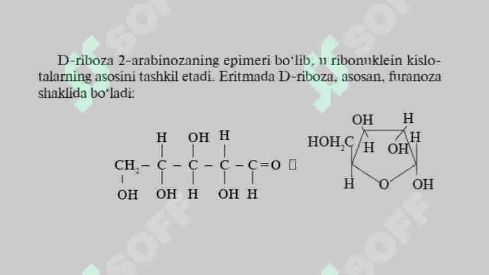Uglevodlar. Monosaxaridlar 7