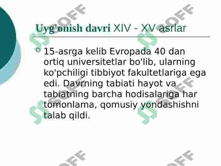 Uyg'onish davri tibbiyoti 3
