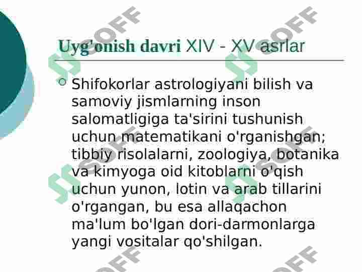 Uyg'onish davri tibbiyoti 4
