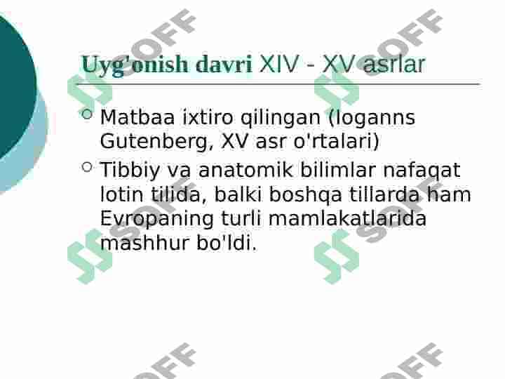 Uyg'onish davri tibbiyoti 7