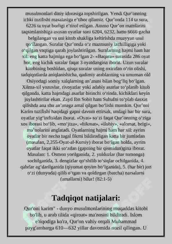Qur'ondagi ezgulik, tinchlik, birodarlik, mehr-muhabbat g'oyalari 4