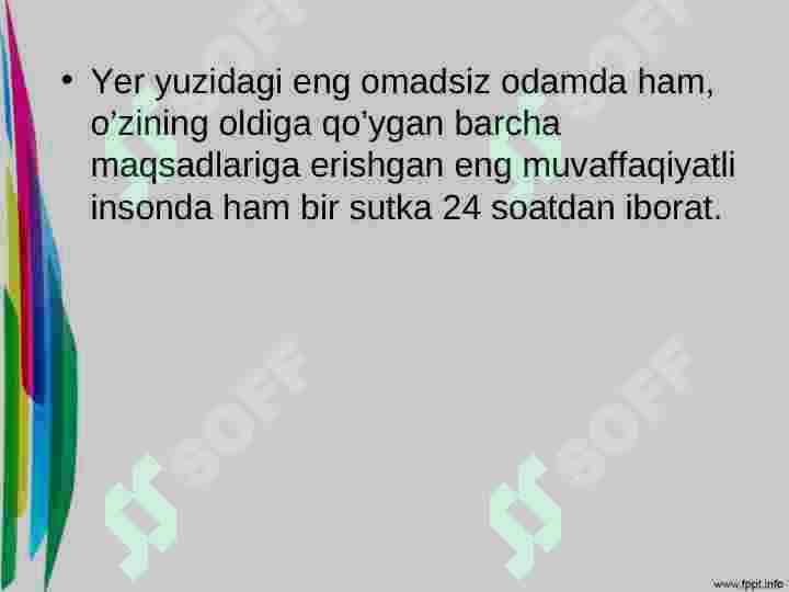 Vaqtni boshqarish 4