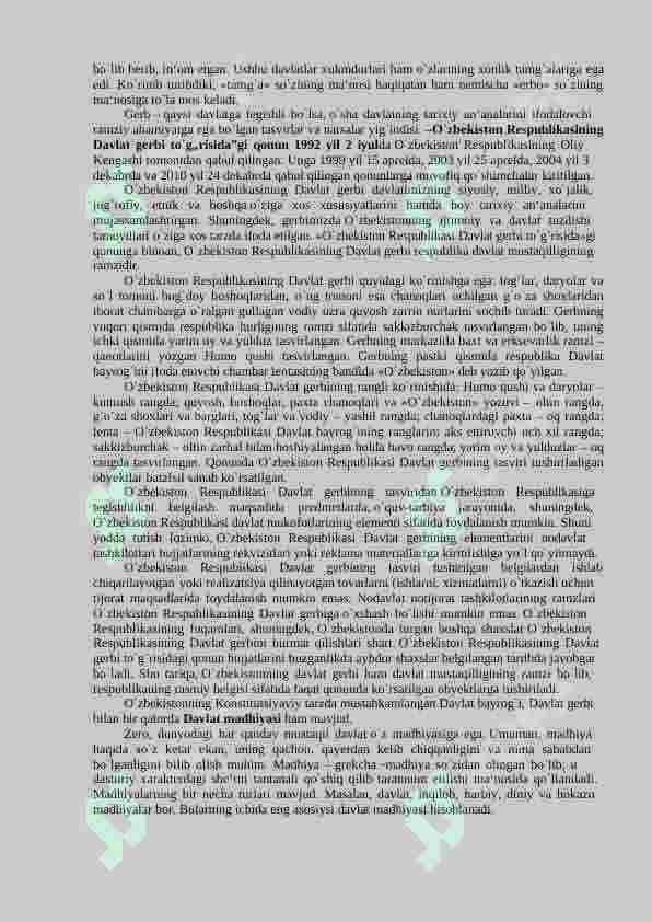O`ZBEKISTON TANLAGAN MUSTAQIL RIVOJLANISH YO`LI VA UNING AHAMIYATI. 6
