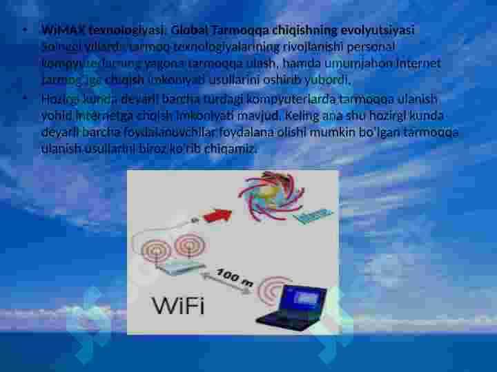 WiMAX texnologiyasi 3