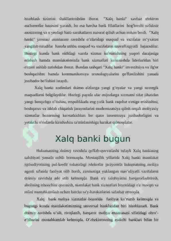 Xalq banki amaliyot hisoboti 3