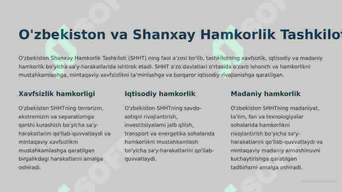 O'zbekistonning Xalqaro Tashkilotlar bilan aloqalari 4