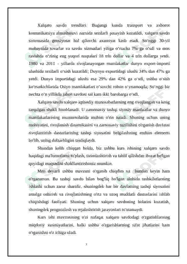 Xalqaro savdo, uning turlari va tartibga solish mexanizmi. 4