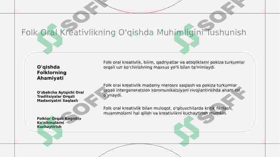 Xalq og‘zaki ijodida ifodali o‘qish: maqol, ertak, rivoyat, dostonlar misolida 4