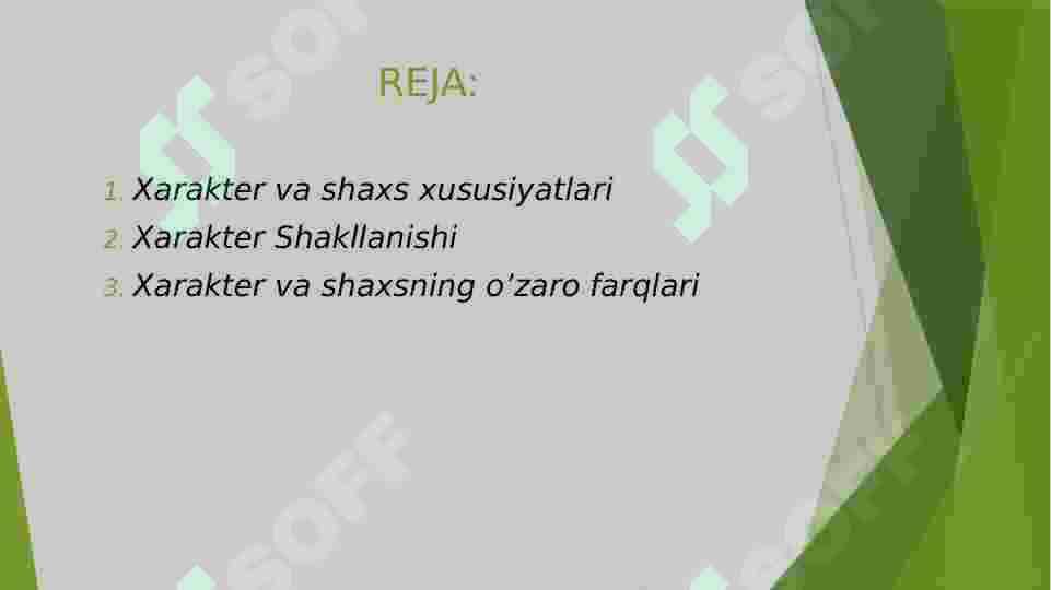 Xarakter va shaxs 2