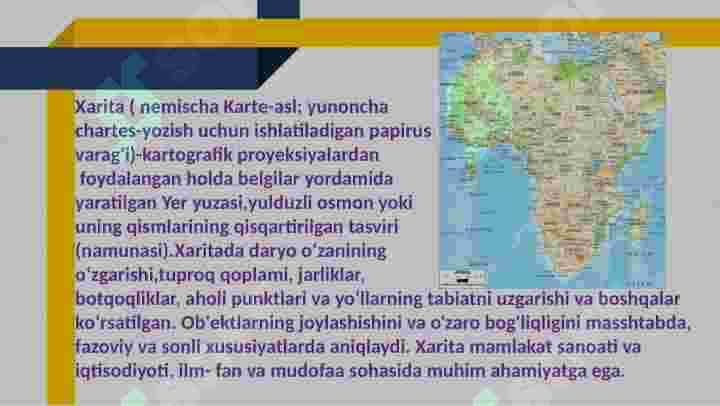 Xaritalar bilan ishlash 2