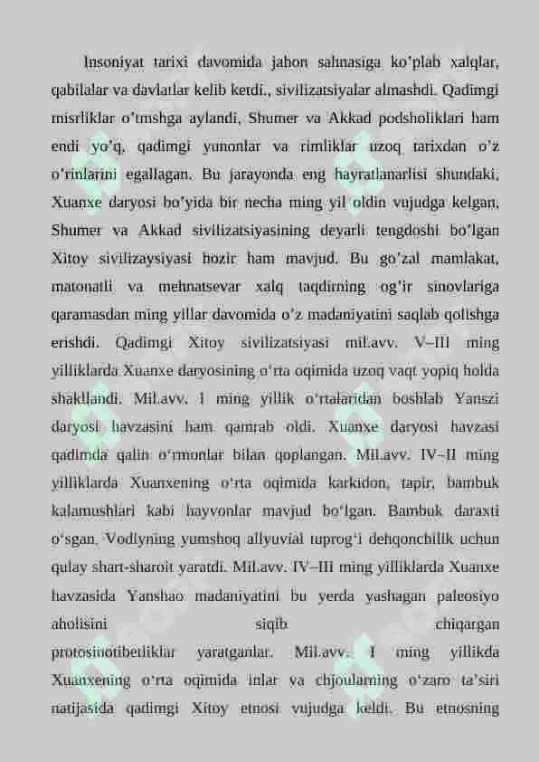 Shan va Chjou davlatlari. Xitoy sivilizatsiyasi 3