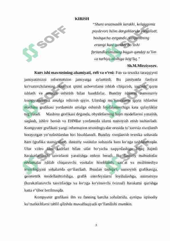 Kompyuter grafikasidan foydalanib amaliy mashg‘ulotlarni tashkil etishning asosiy xususiyatlari 3
