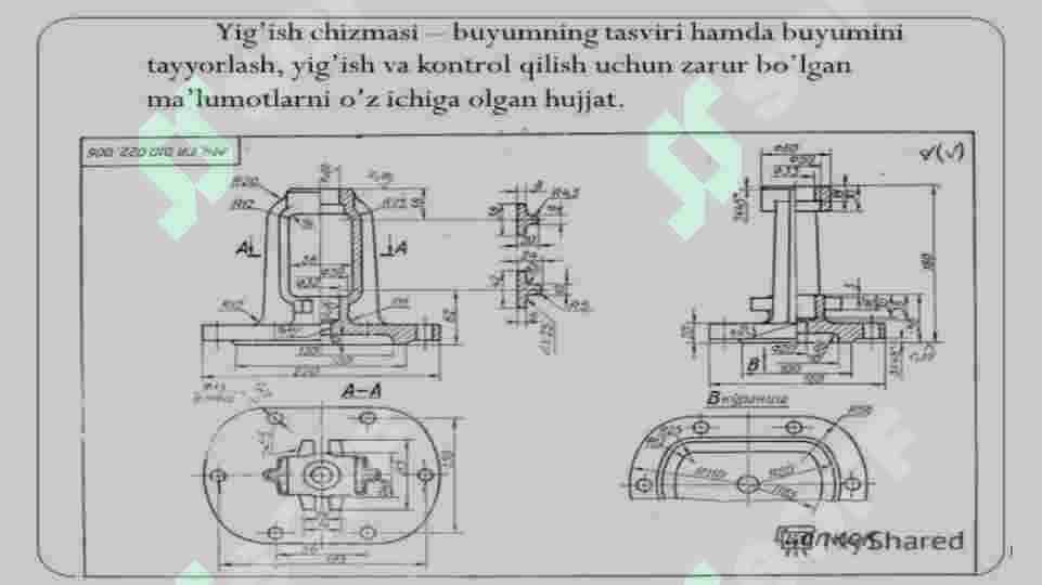Yig’ish chizmalari 3