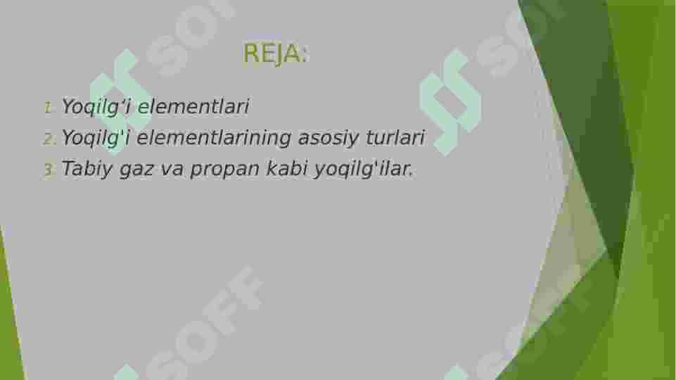 YOQILG'I ELEMENTLARI 2