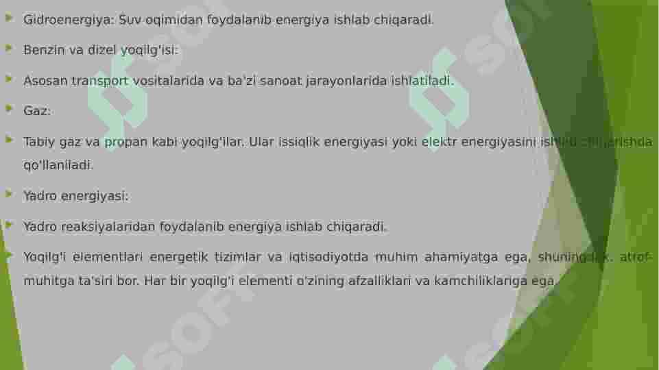 YOQILG'I ELEMENTLARI 8