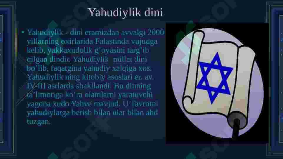 Yahudiy marosimlari va bayramlari 3