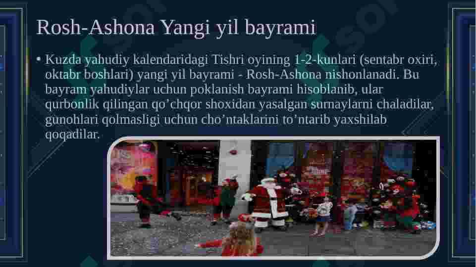 Yahudiy marosimlari va bayramlari 4