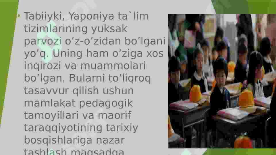 Yaponiya ta'lim tizimi 3