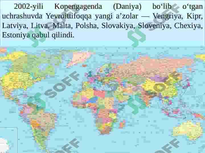 G‘arb mamlakatlarida integratsiyalashuv. Yevropa ittifoqi  va AQSh munosabatlari 6