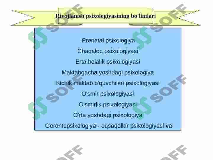 Yoshga bog'liq psixologiya 3