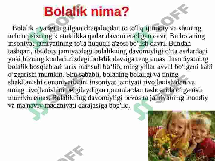 Yoshga bog'liq psixologiya 8