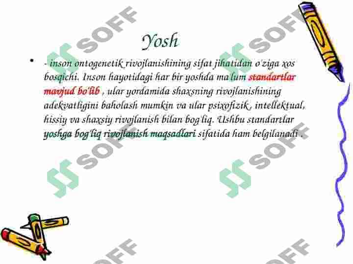 Yoshga bog'liq psixologiya 2